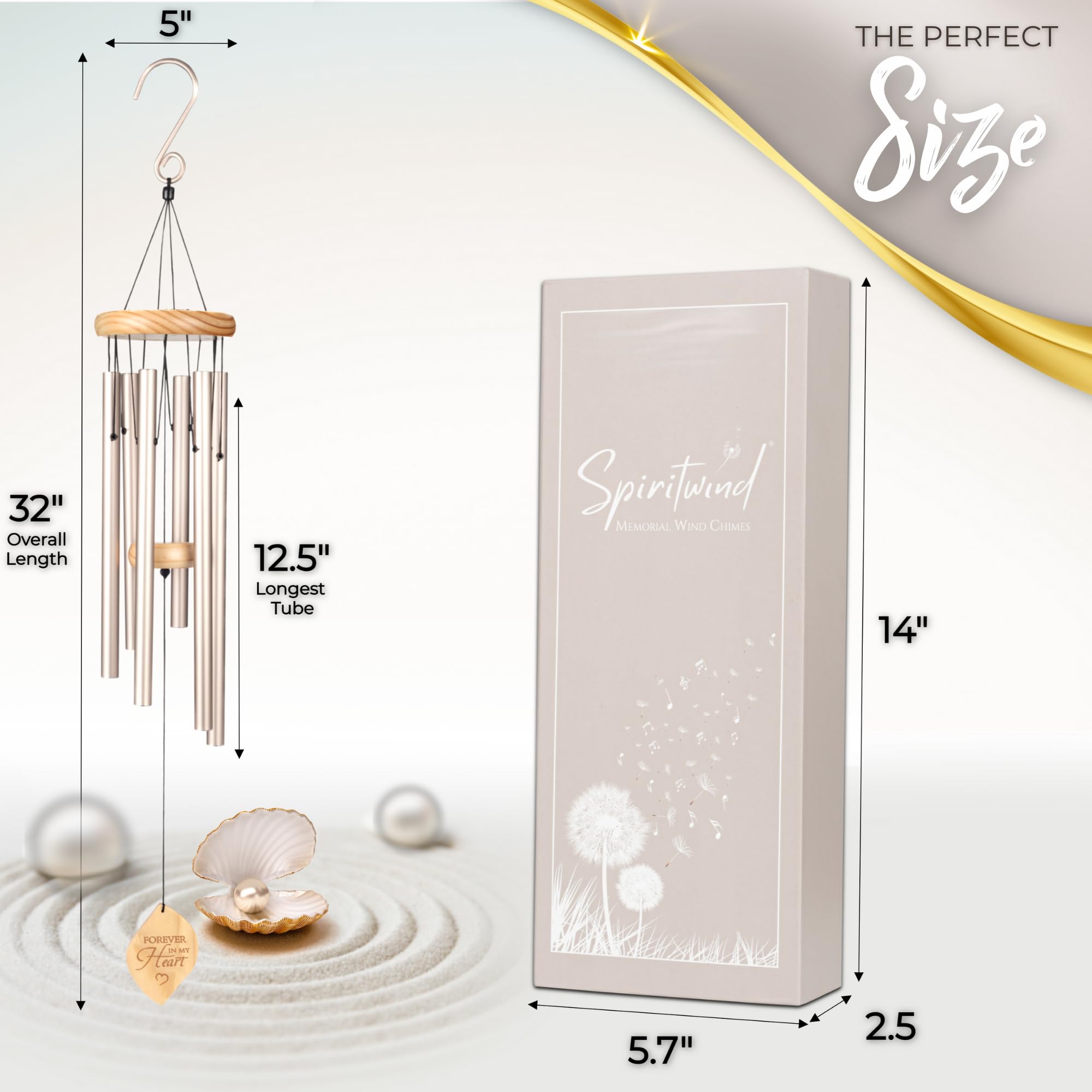 Spiritwind slide-drawer box open with ribbon handle, elegant unboxing benefit