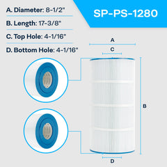 SpiroPure close-up of pleated media showing high dirt-holding capacity