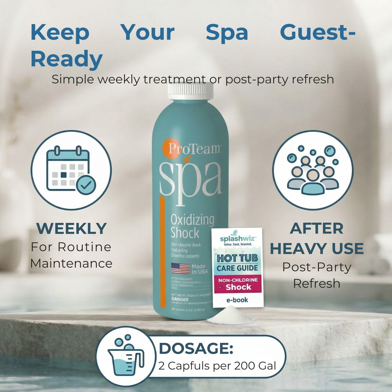 SplashWiz ProTeam with SplashWiz Care e-Book for maintenance tips