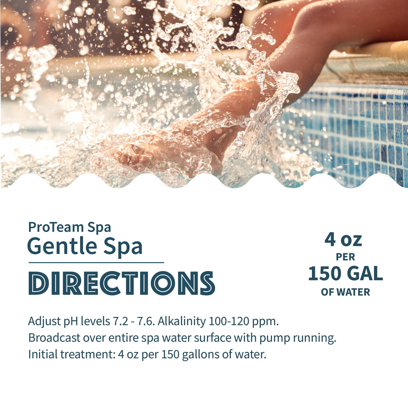 SplashWiz ProTeam Gentle Spa being added to a hot tub showing improved soak comfort