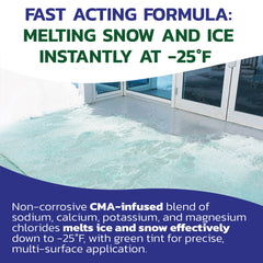 Split Open and Melt bag back label detailing ingredients and application instructions for safety