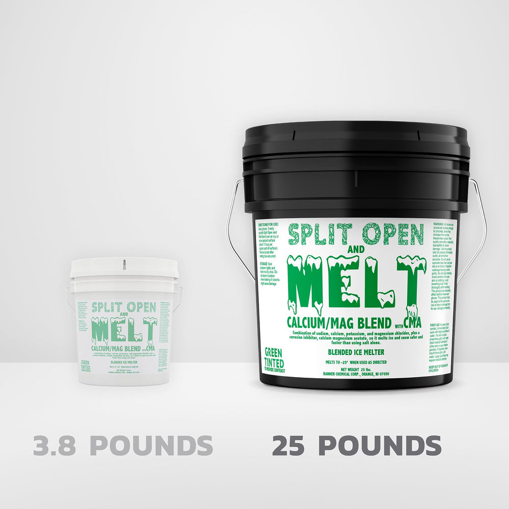 Split Open and Melt being applied with a handheld spreader for accurate, even distribution