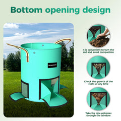 SPONDWILD reinforced double-stitched handle detail for safe lifting and moving filled bags