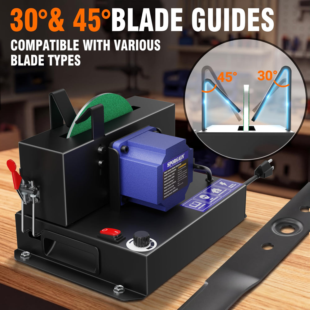 SporGain in-use sharpening blade image demonstrating faster edge restoration benefit