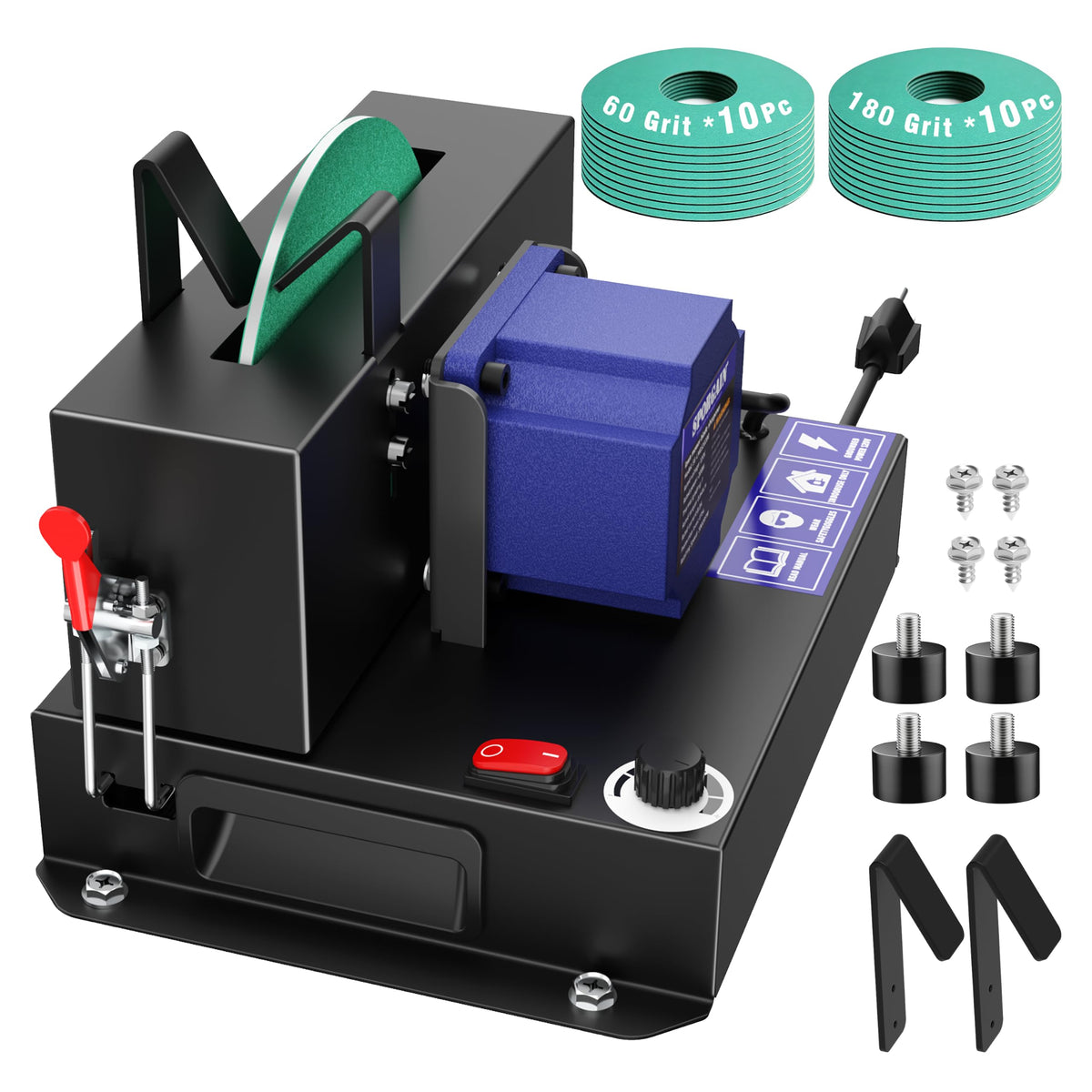 SporGain sharpener front profile showing compact design and stable base benefit