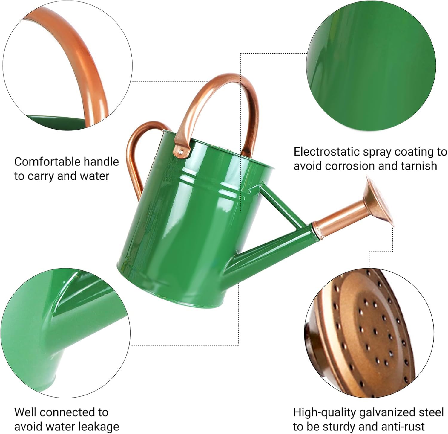 Sporgard pouring water onto potted plant showing precise, splash-free watering