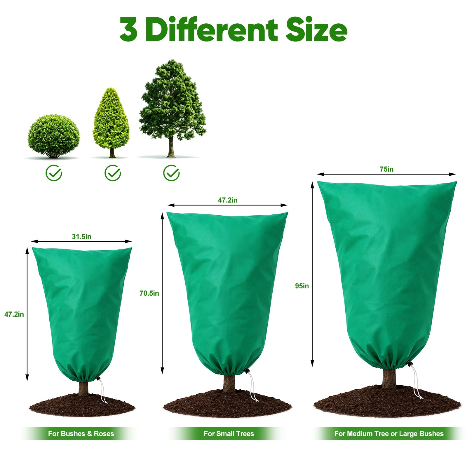 SPORTYOUTH plant cover beside measuring ruler showing 47.2x72 inch scale advantage