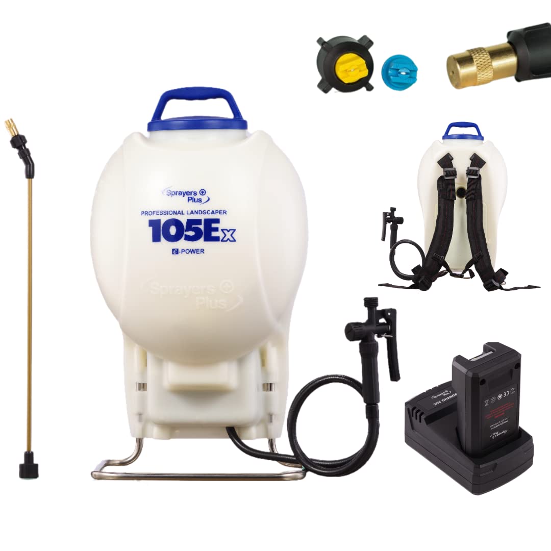 Sprayers Plus front view showing 4-gallon tank and ergonomic shape for easier coverage