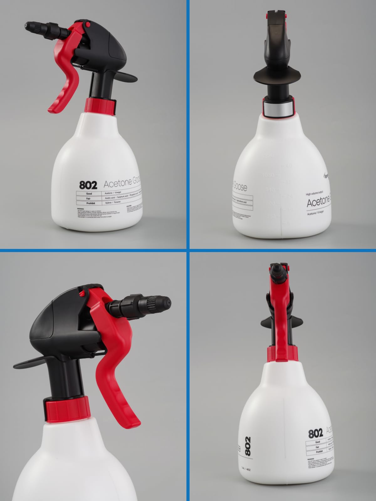 Sprayers Plus 802 accessory fan tips laid out to illustrate 90° and 110° even surface coverage