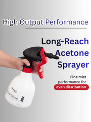 Sprayers Plus 802 in use cleaning concrete floor demonstrating extended 25ft reach and efficient coverage