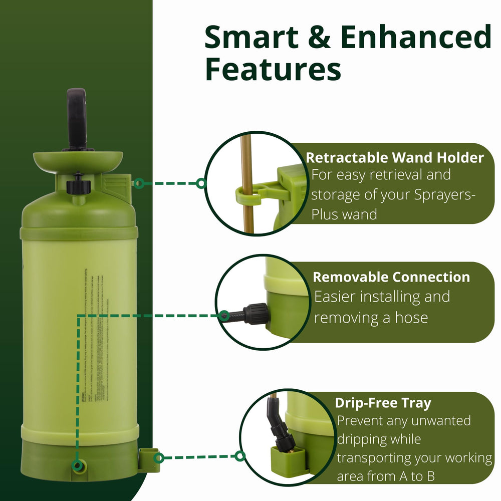 Sprayers Plus wand secured in holder during transport demonstrating tidy storage benefit