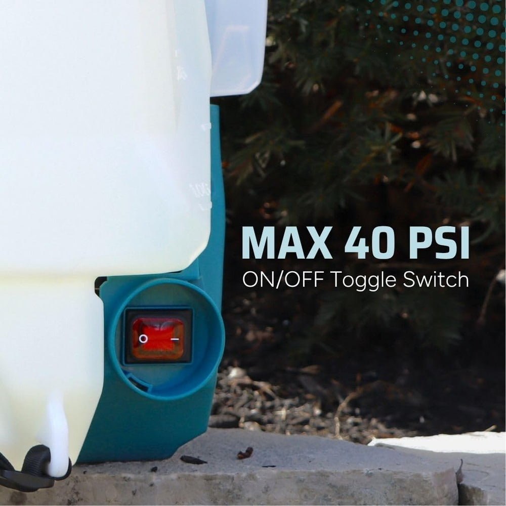 SprayMate Tornado tank level marks visible to show accurate mixing and measurement