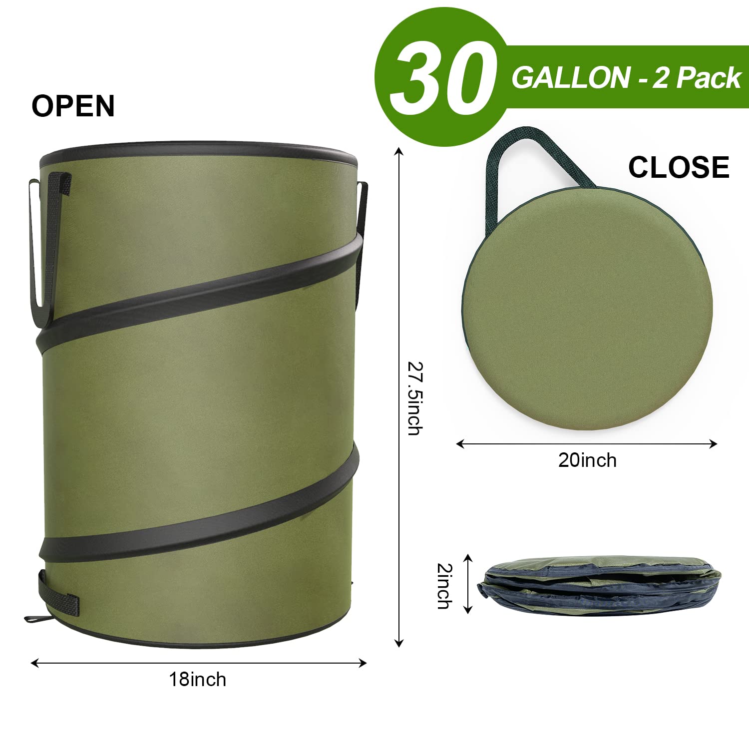 Sprinia collapsed flat for compact storage and space saving