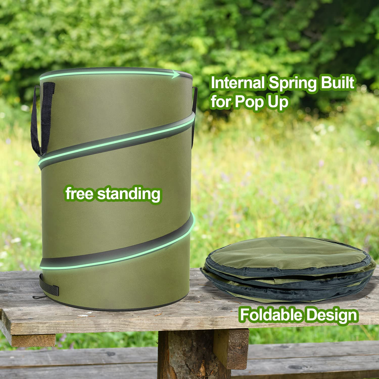 Sprinia close-up of top handle for secure lifting and comfortable grip