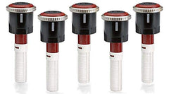 Sprinkler branded Hunter MP1000 five-pack front view showing nozzle faces and compact design for easy replacement