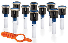 Sprinkler Hunter MP3000 nozzles front view showing precise spray pattern and water savings