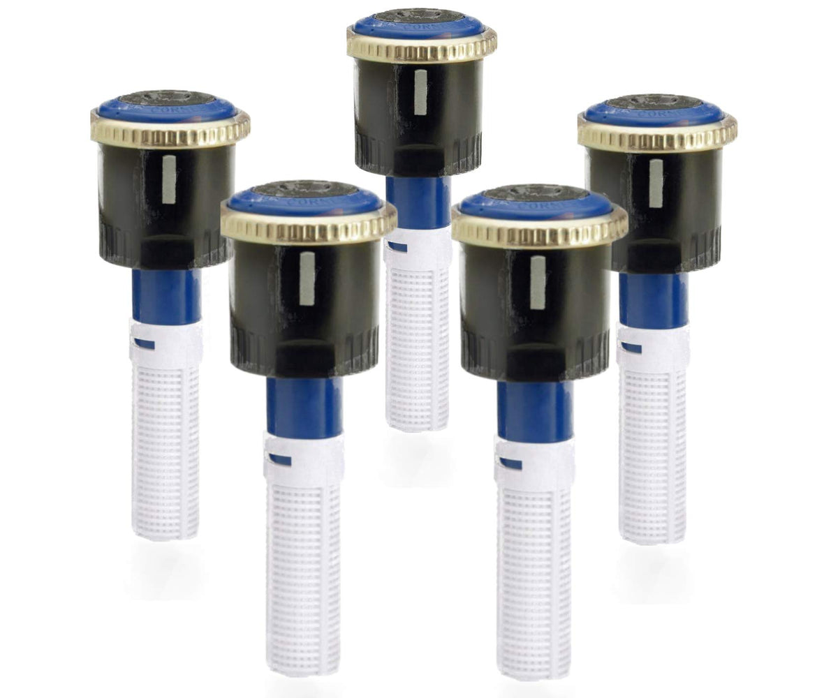 Sprinkler Hunter MP3000 front view showing five rotator nozzles and clear fitment benefits