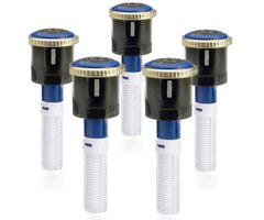 Sprinkler Hunter MP3000 front view showing five rotator nozzles and clear fitment benefits