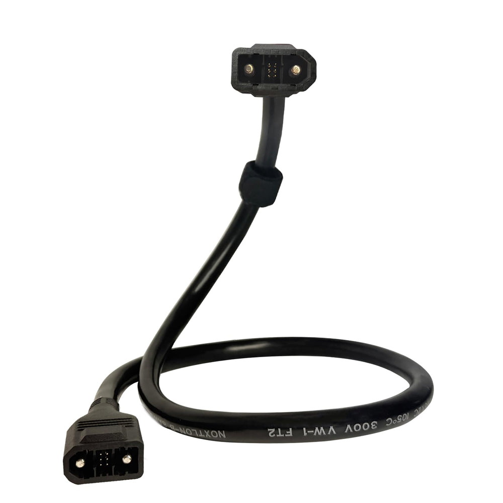 Sprmith XT150 cable front connection showing secure plug and safe fit