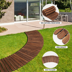 Spurgehom rolled pathway stored in car trunk, compact storage and portability benefit