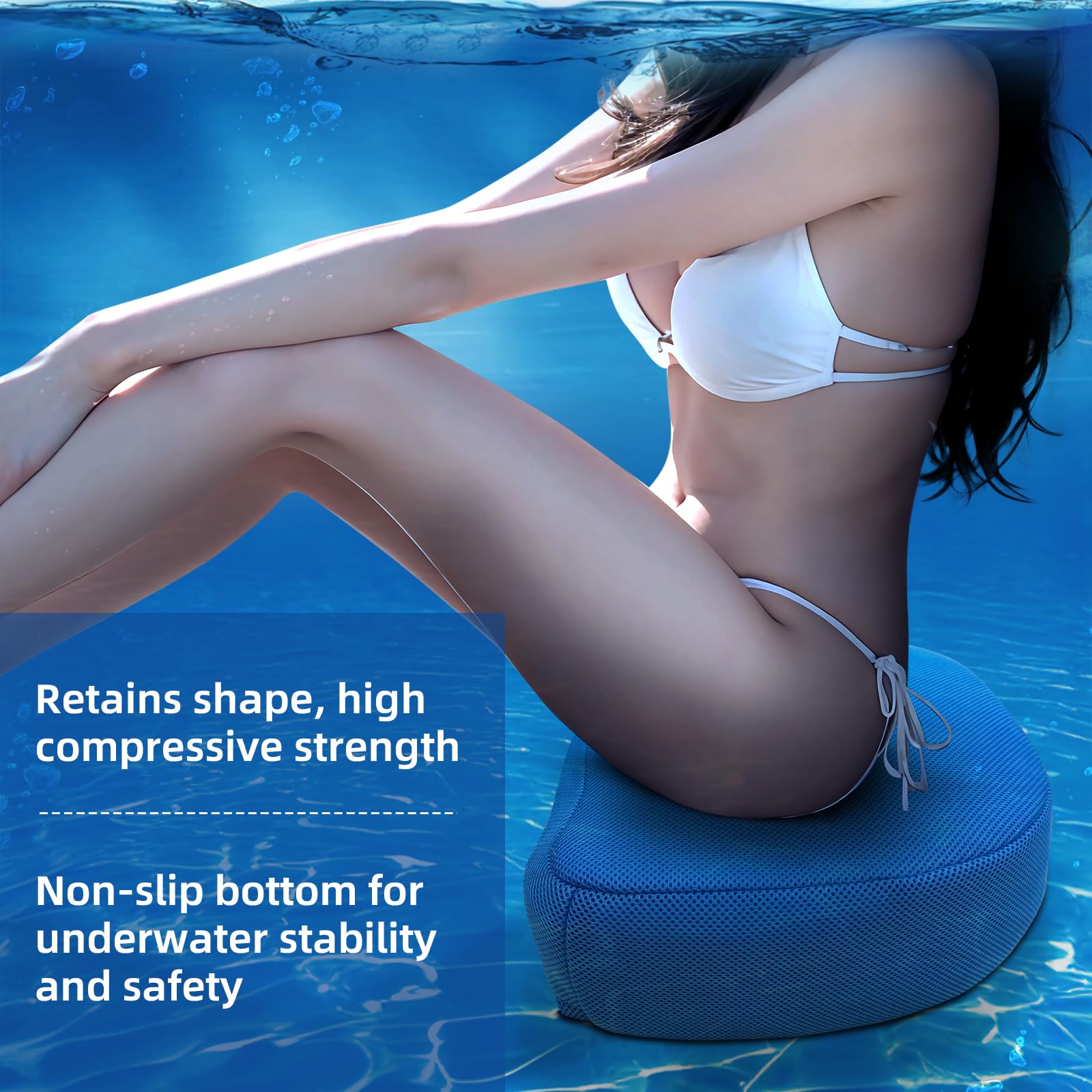 SPVIKISGO booster seat in inflatable hot tub displaying elevated seating comfort