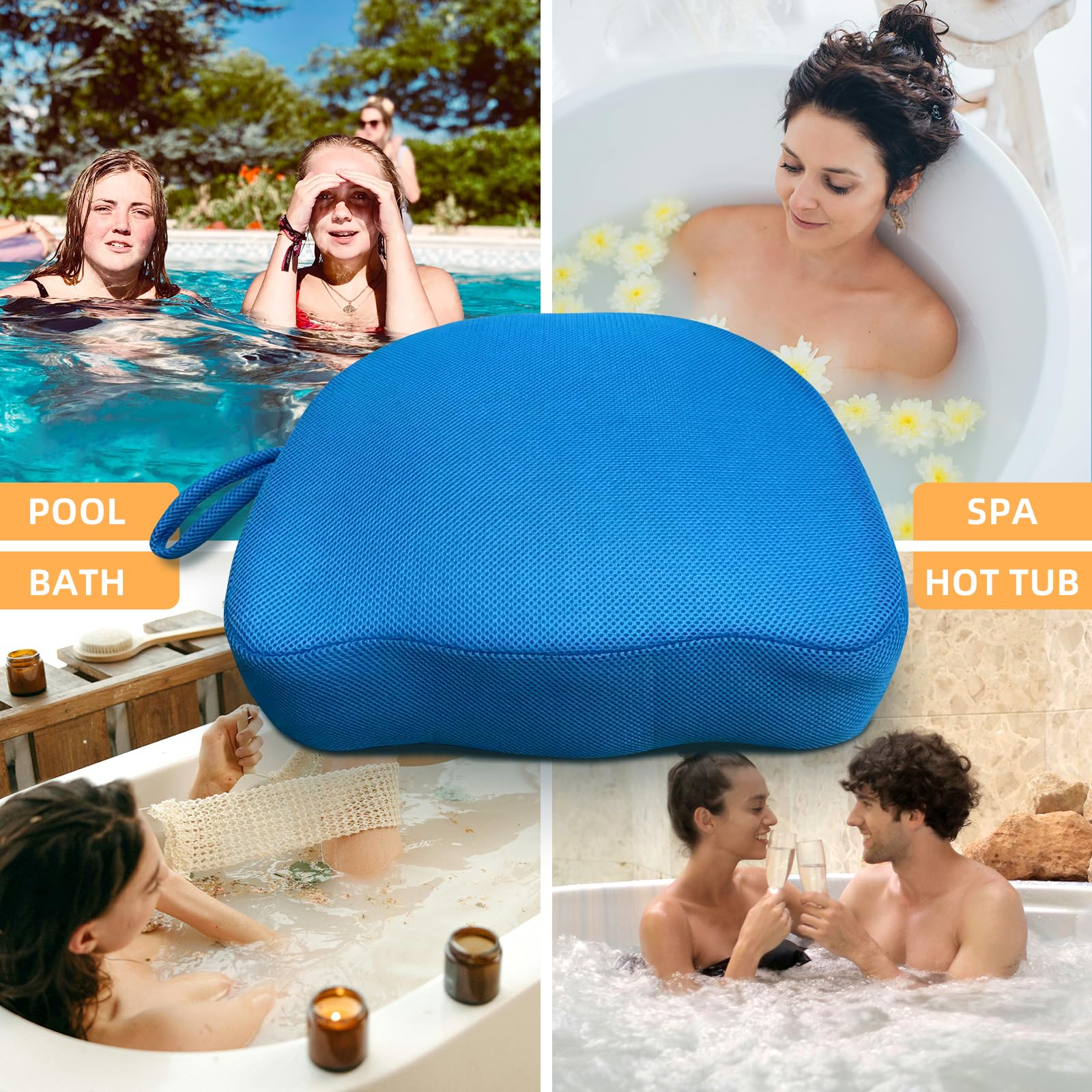 SPVIKISGO two booster cushions stacked for storage showing space-saving convenience