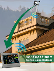 SQECH anemometer and wind vane close-up ensuring accurate wind readings
