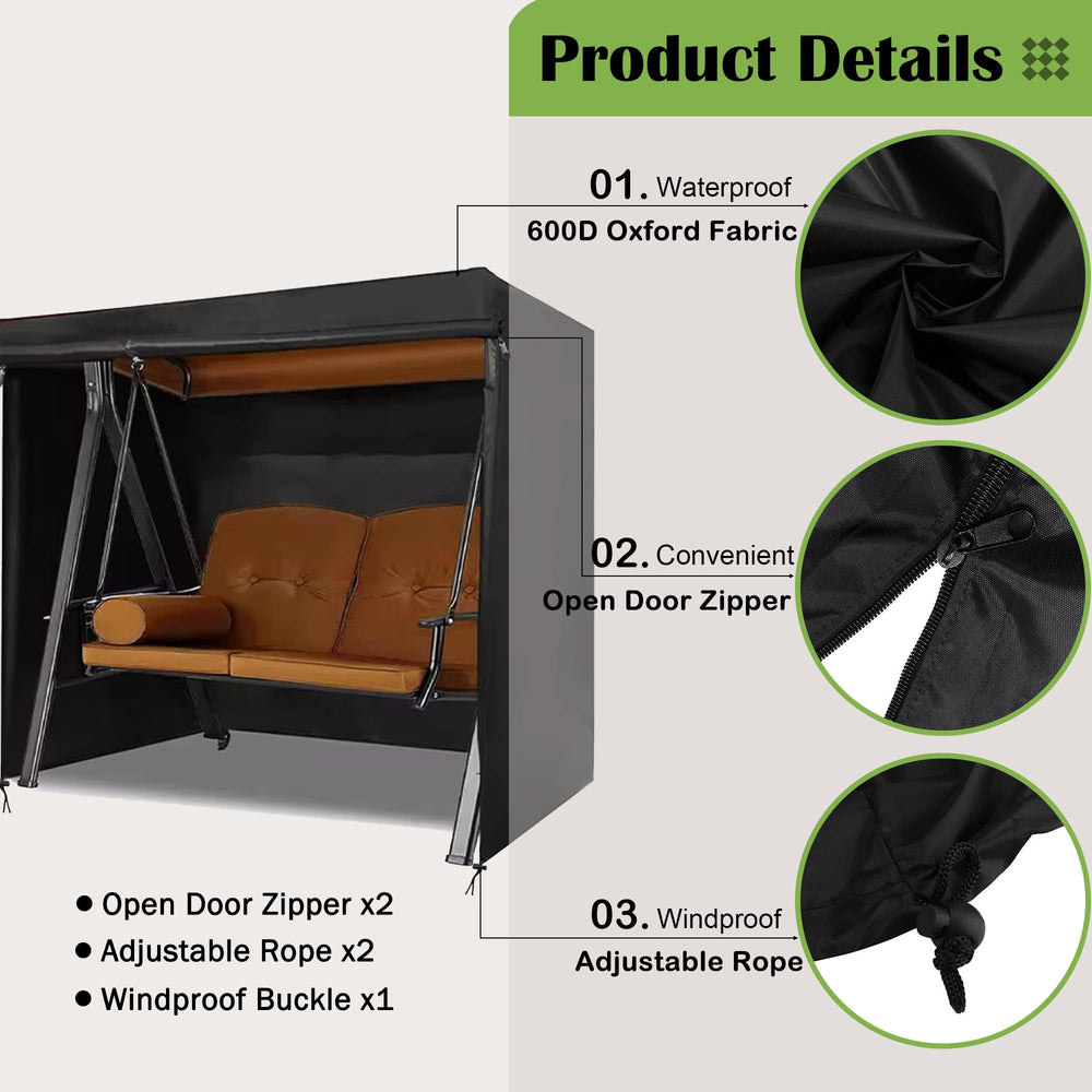 Sqodok folded cover in storage bag for compact off-season storage