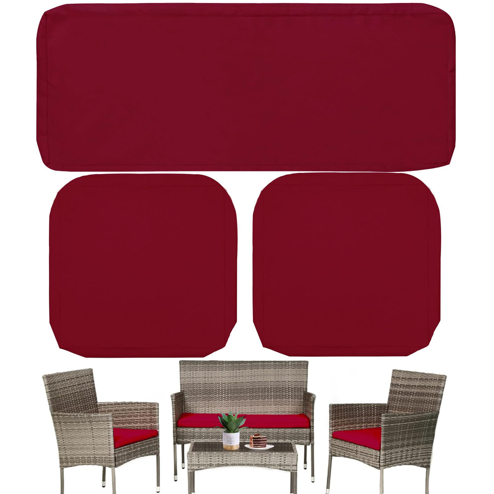 Sqodok front view of loveseat cover showing clean, renewed seating and effortless refresh