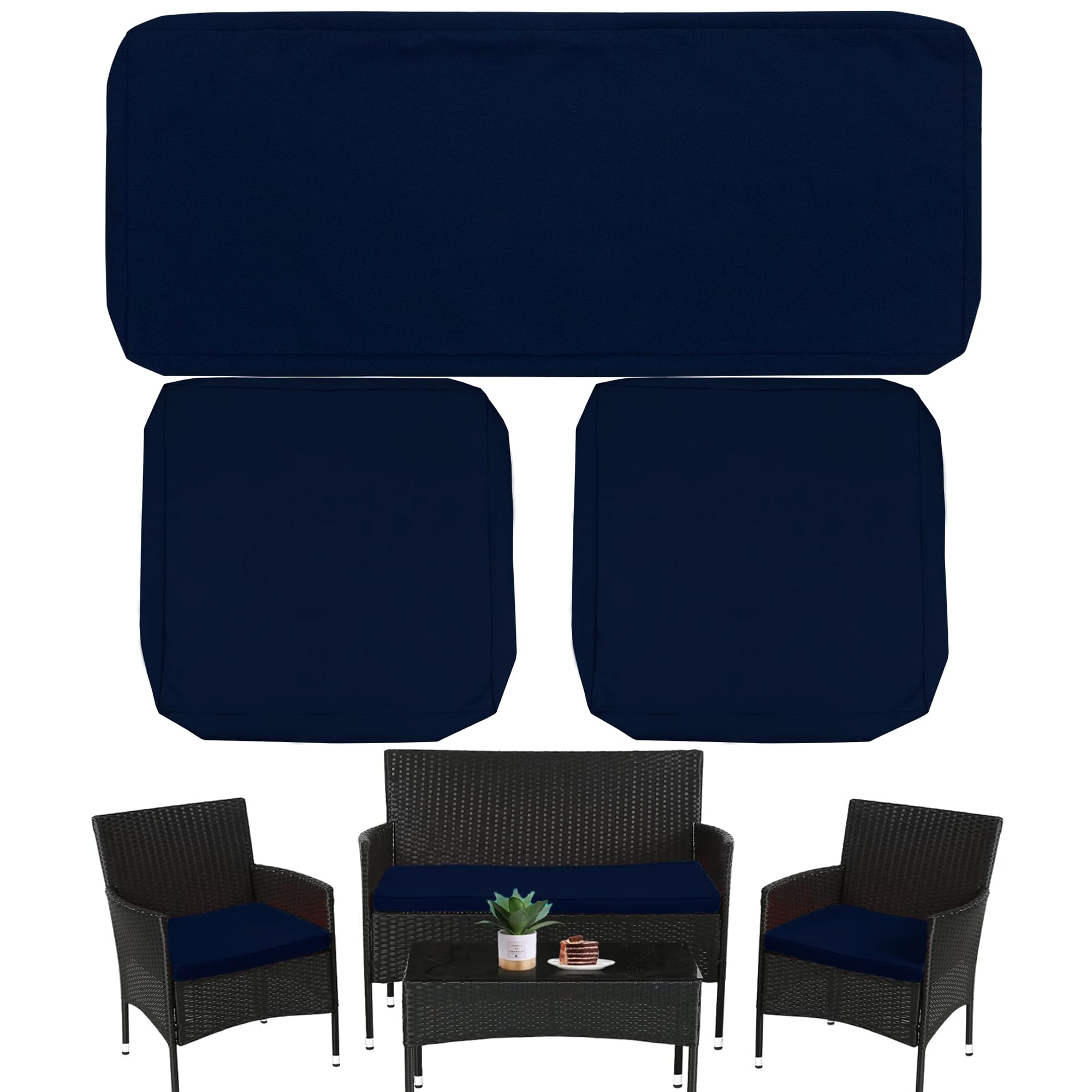 Sqodok front view loveseat cover showing neat fit and refreshed look