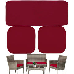 Sqodok front view of loveseat cover showing clean, renewed seating and effortless refresh