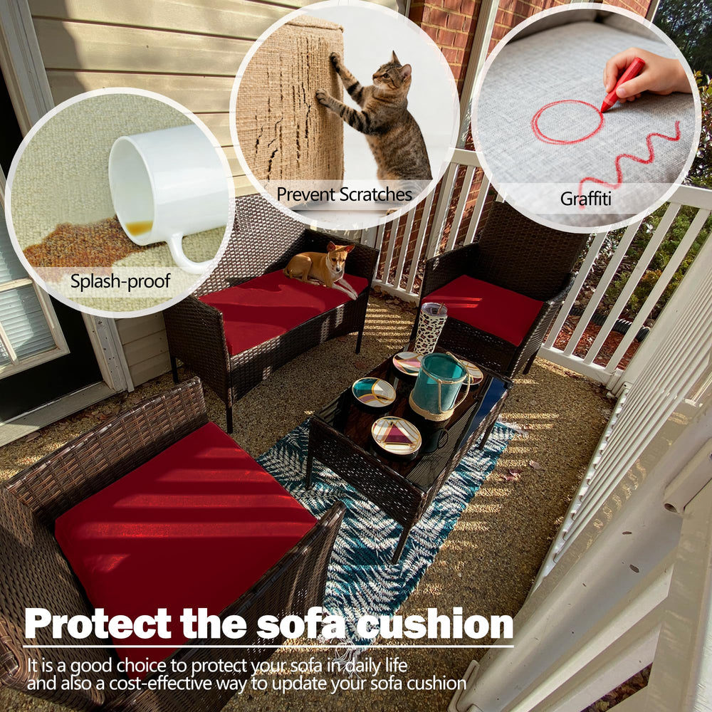 Sqodok patio lifestyle setting showing refreshed conversation set and inviting outdoor space