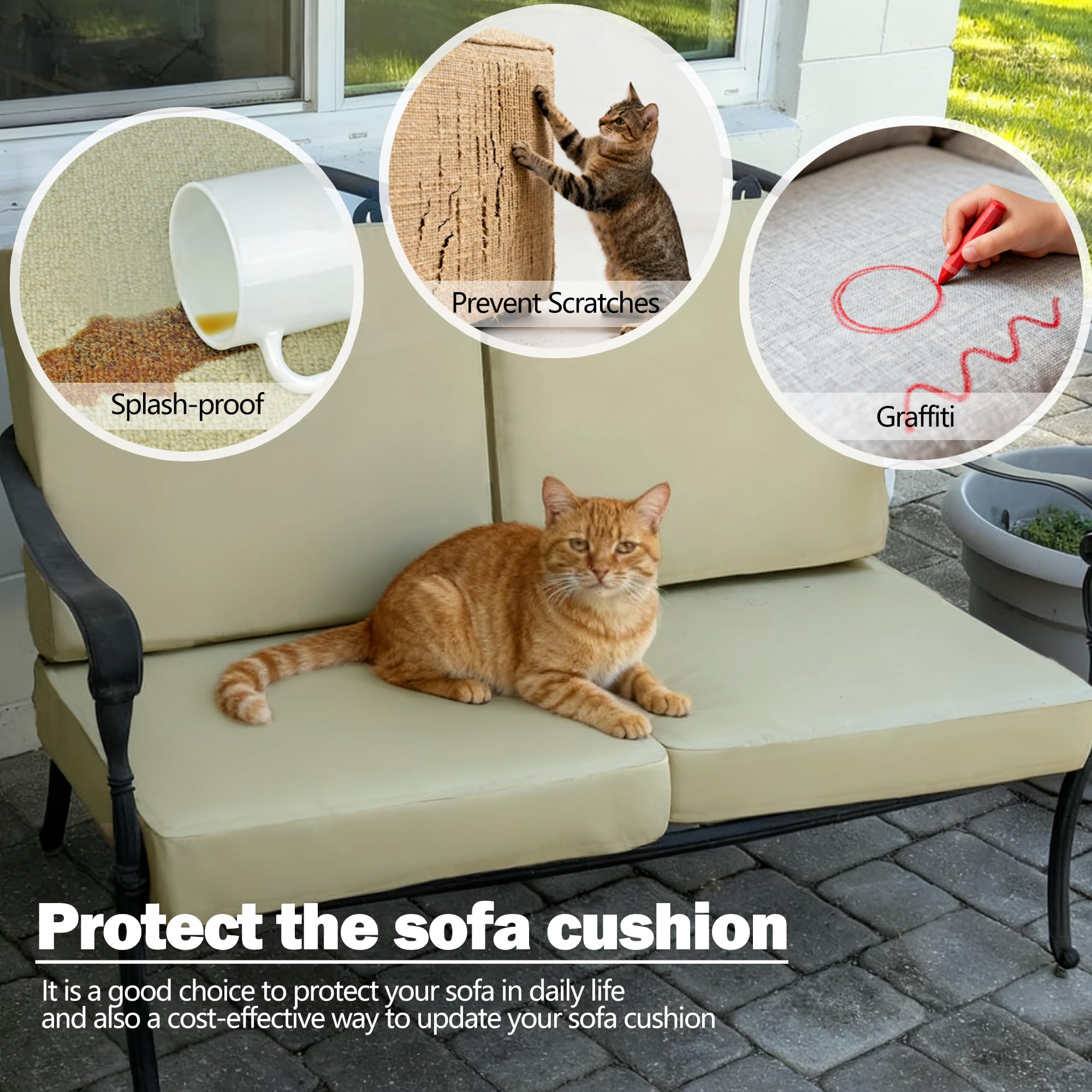 Sqodok cover resisting playful pet claws demonstrating scratch resistance benefit