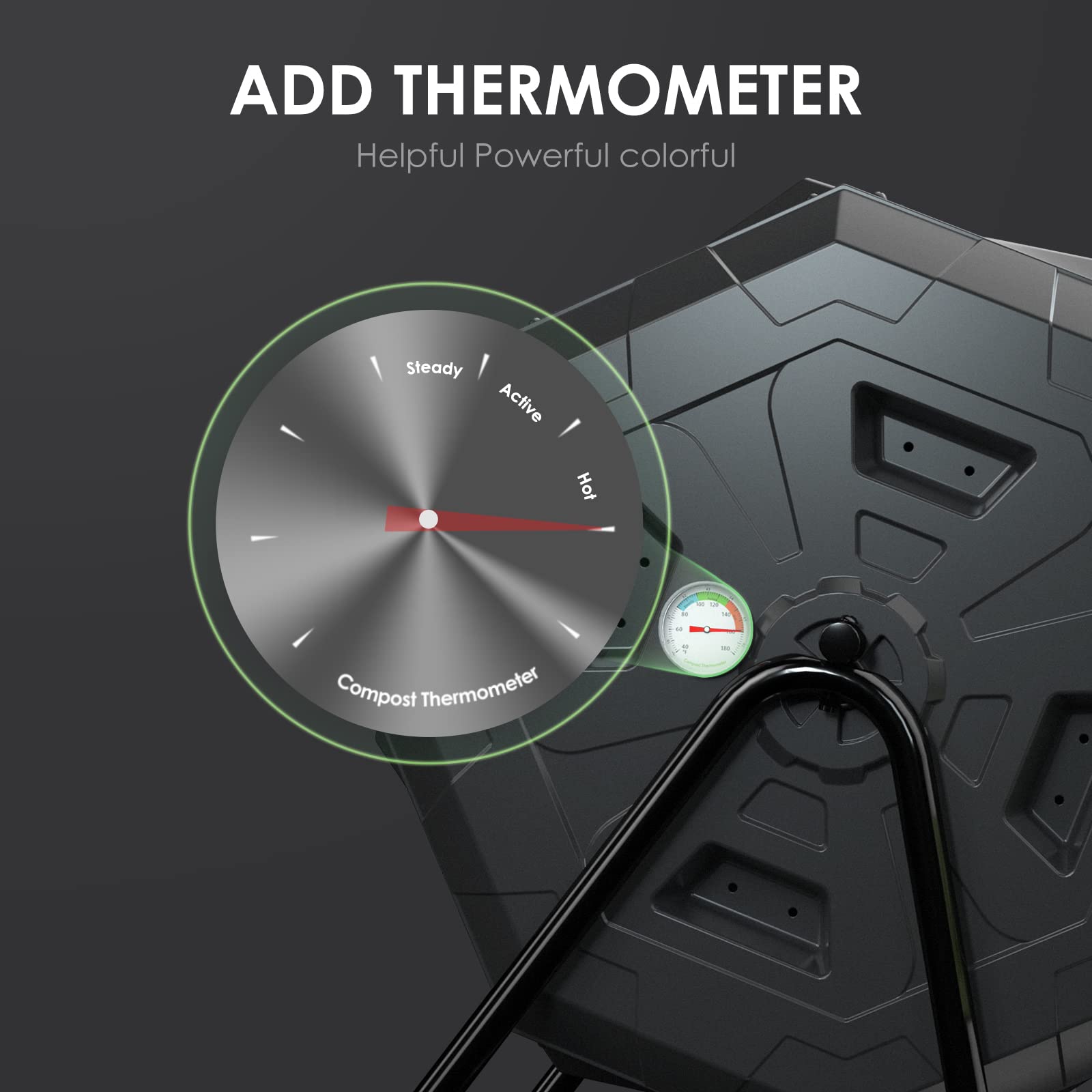 SQUEEZE master open twin chambers revealing dual-compartment workflow for continuous composting