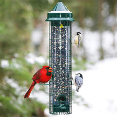 Squirrel Buster close-up on U-shaped perch providing bird comfort