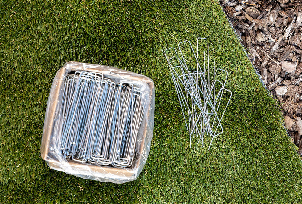 Squirrel Products used in backyard garden showing reliable hold and tidy beds