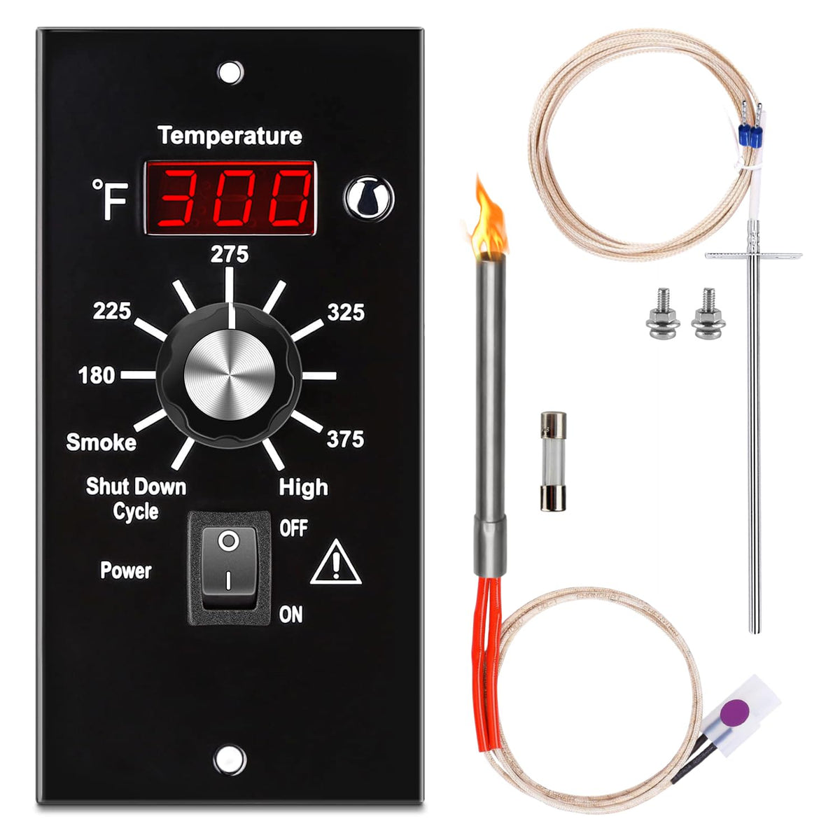 Squirrel wood artware BAC236 front controller showing display and controls for reliable grilling