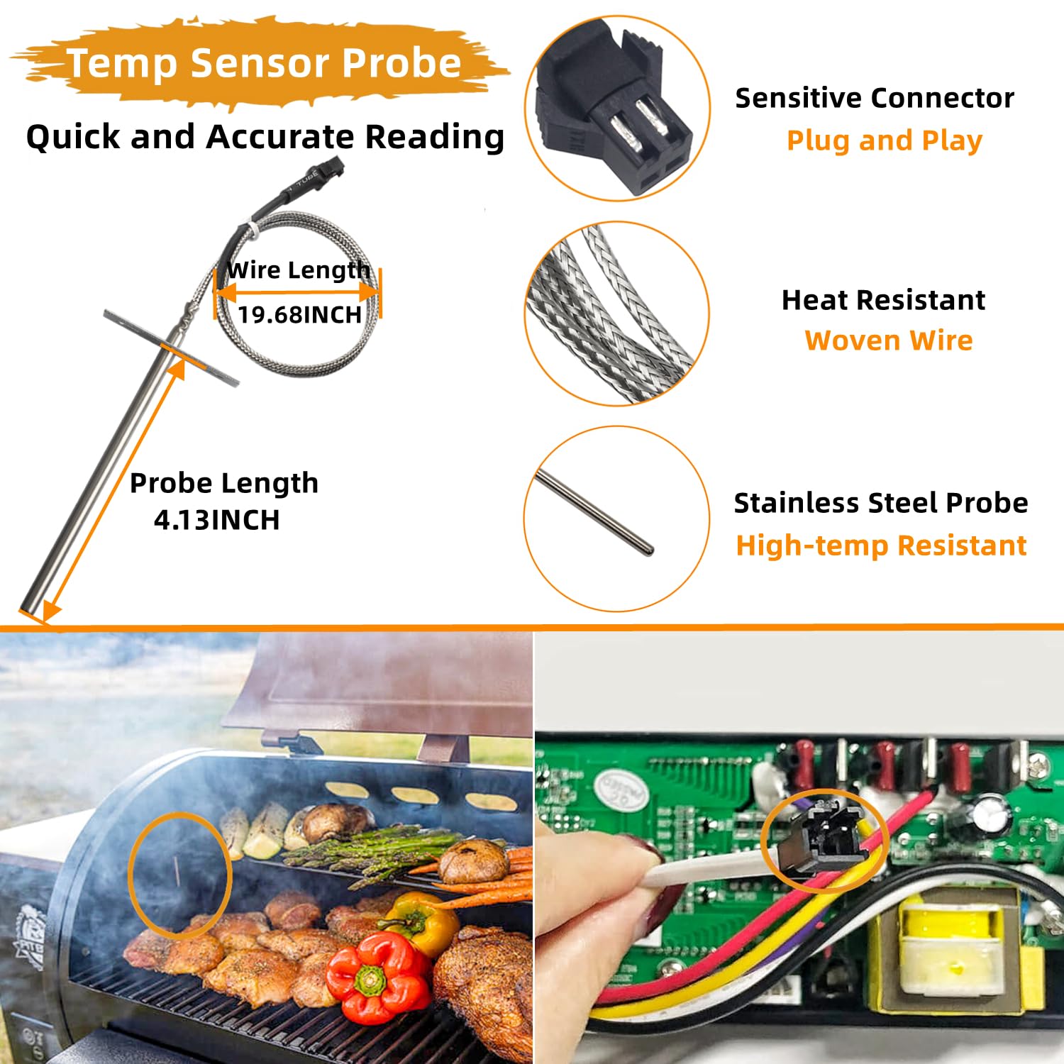 Squirrel wood artware 21-inch igniter with stainless sleeve offers quicker pellet ignition and durability