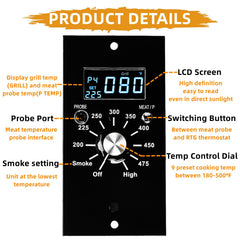 Squirrel wood artware RTD and waterproof meat probes demonstrating fast, accurate temperature readings