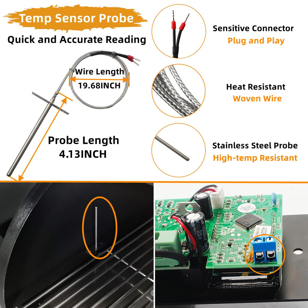 Squirrel wood artware probes beside a ruler to show length and scale for correct in-grill fit