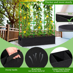 Srapwati garden netting stretched across trellis aiding vine support