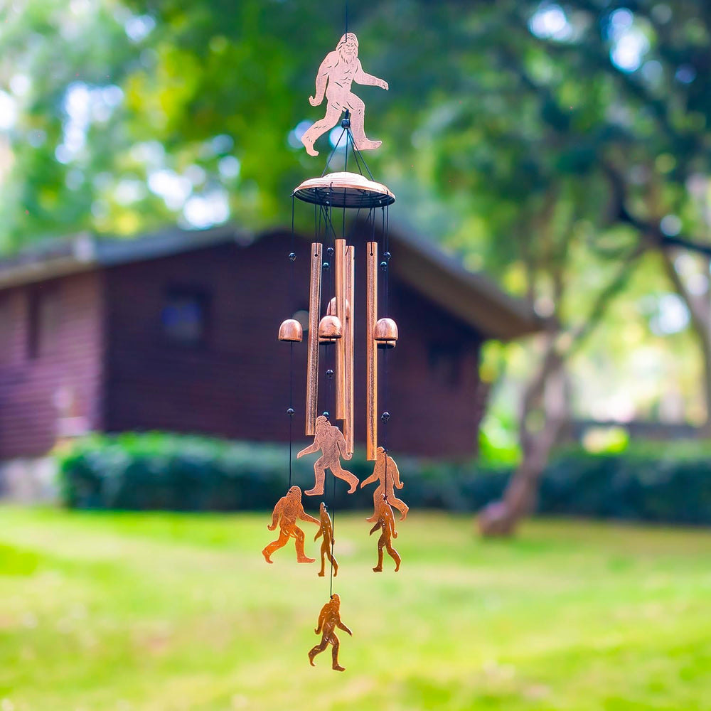 SRDJXY wind chime hanging on porch creating ambient sound and cozy atmosphere