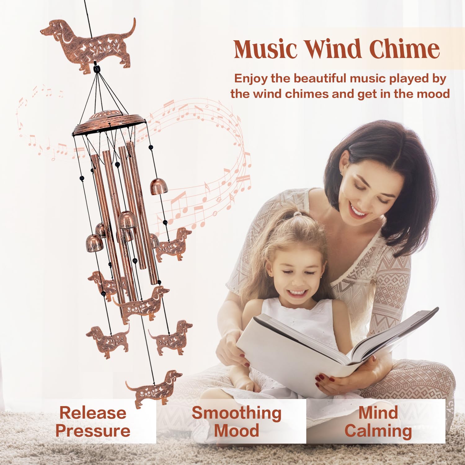 SRDJXY dachshund aluminum tubes highlighting clear resonant sound quality