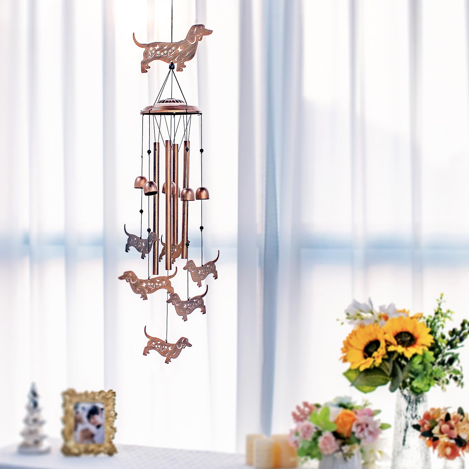 SRDJXY dachshund outdoor porch display creating a peaceful patio atmosphere