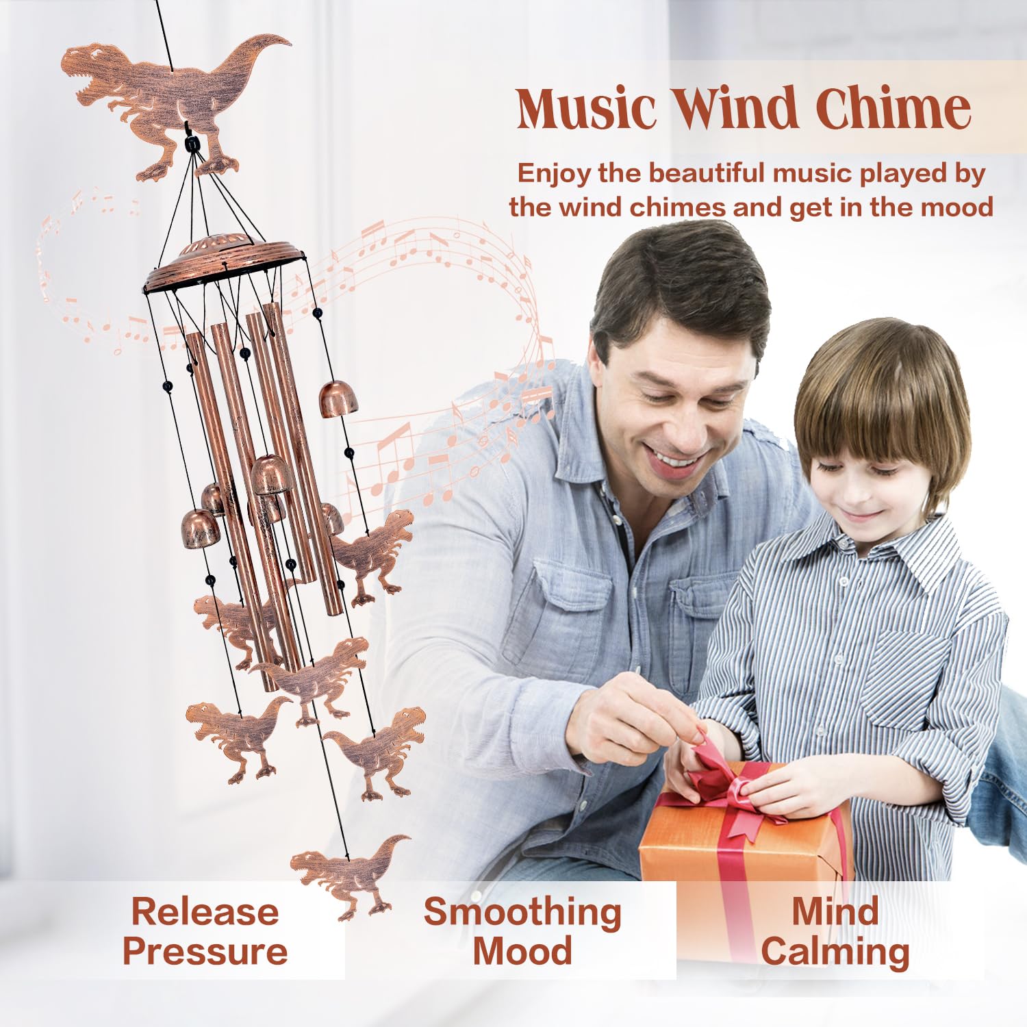 SRDJXY full-length assembled wind chime displaying balanced design and consistent melodic benefit