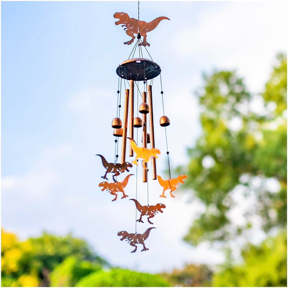 SRDJXY wind chime in garden setting offering decorative atmosphere and soothing sound benefit