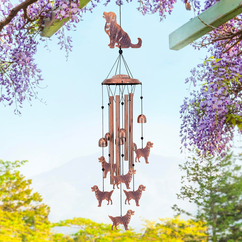 SRDJXY wind chime staged in a garden highlighting decorative presence