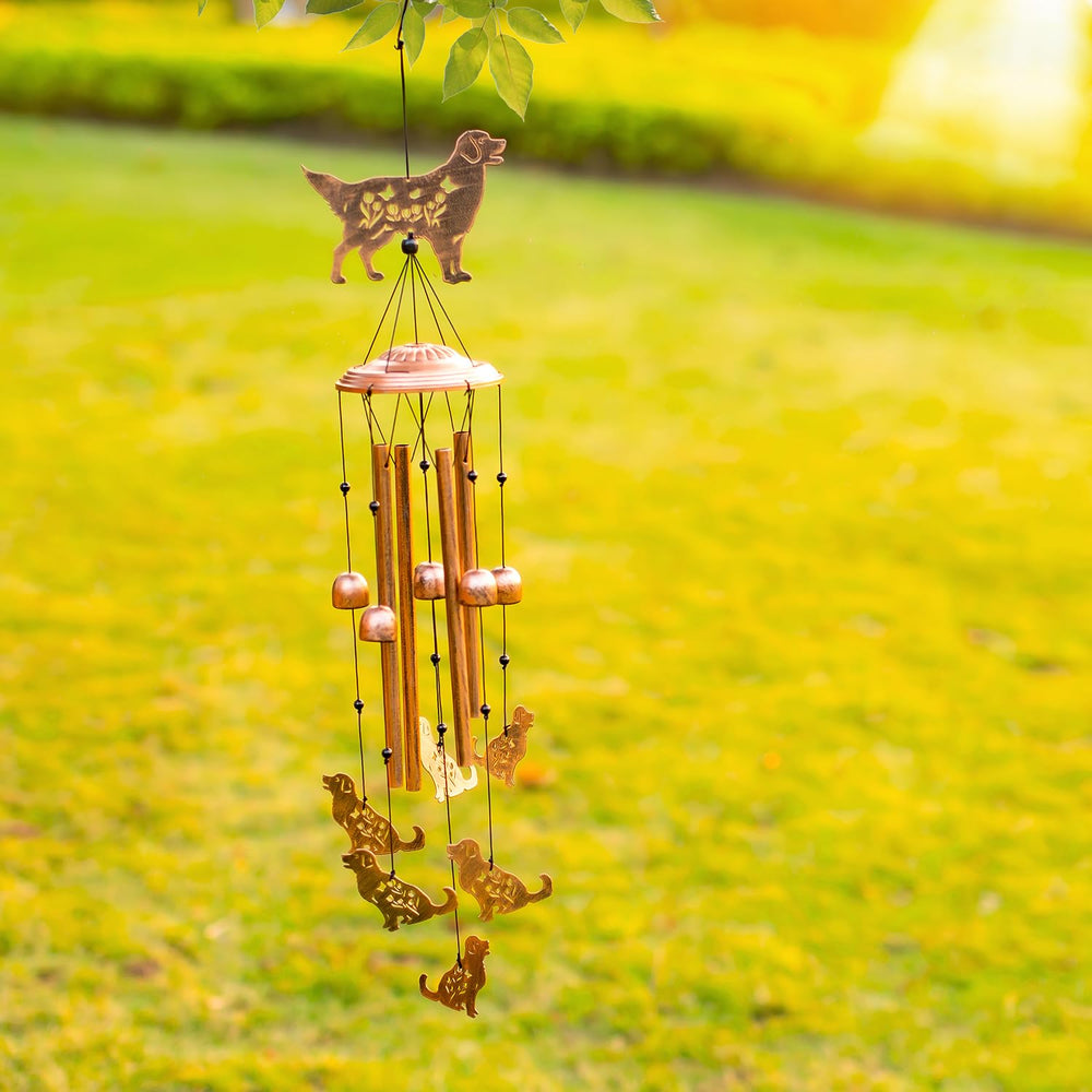 SRDJXY wind chime on porch lifestyle scene creating welcoming outdoor decor