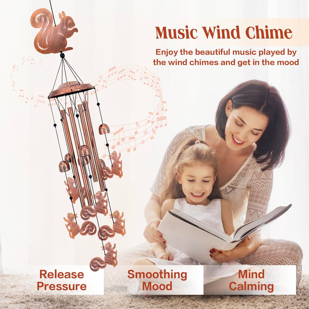 SRDJXY aluminum tubes and bells creating clear melodic tones