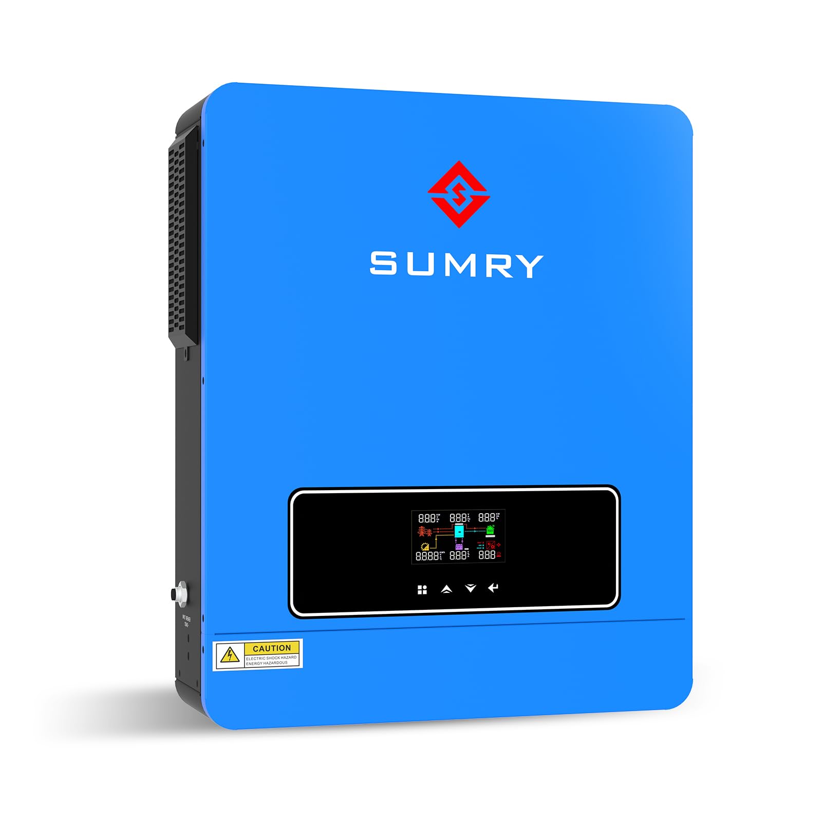 SRGFTS SUMRY front panel showing buttons and AC outlets for easy control